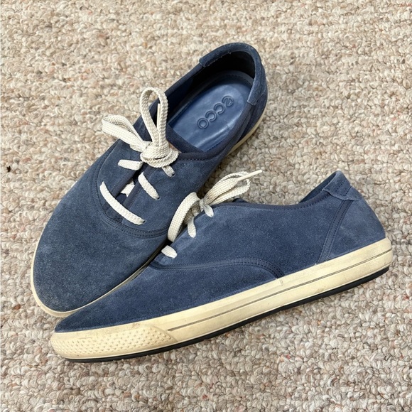 Ecco Soft 7 Women’s Suede Shoes Size 7 Blue - Picture 1 of 8